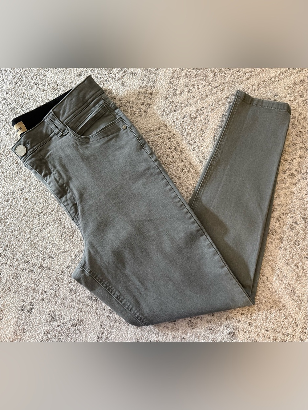 Democracy Ab-Solution Jeans Olive Green Sz 14